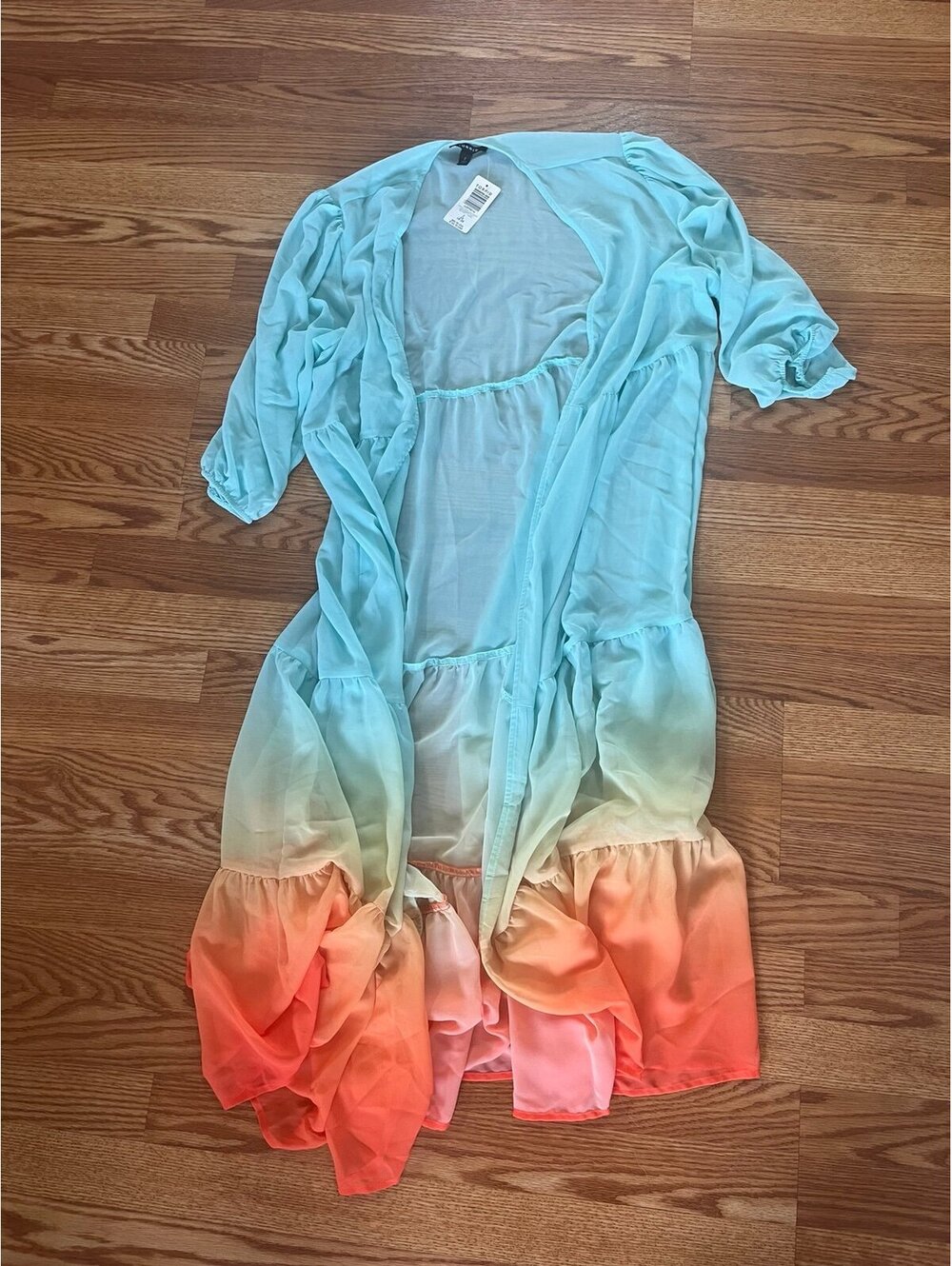Torrid Maxi Kimono chiffon NWT Size 2